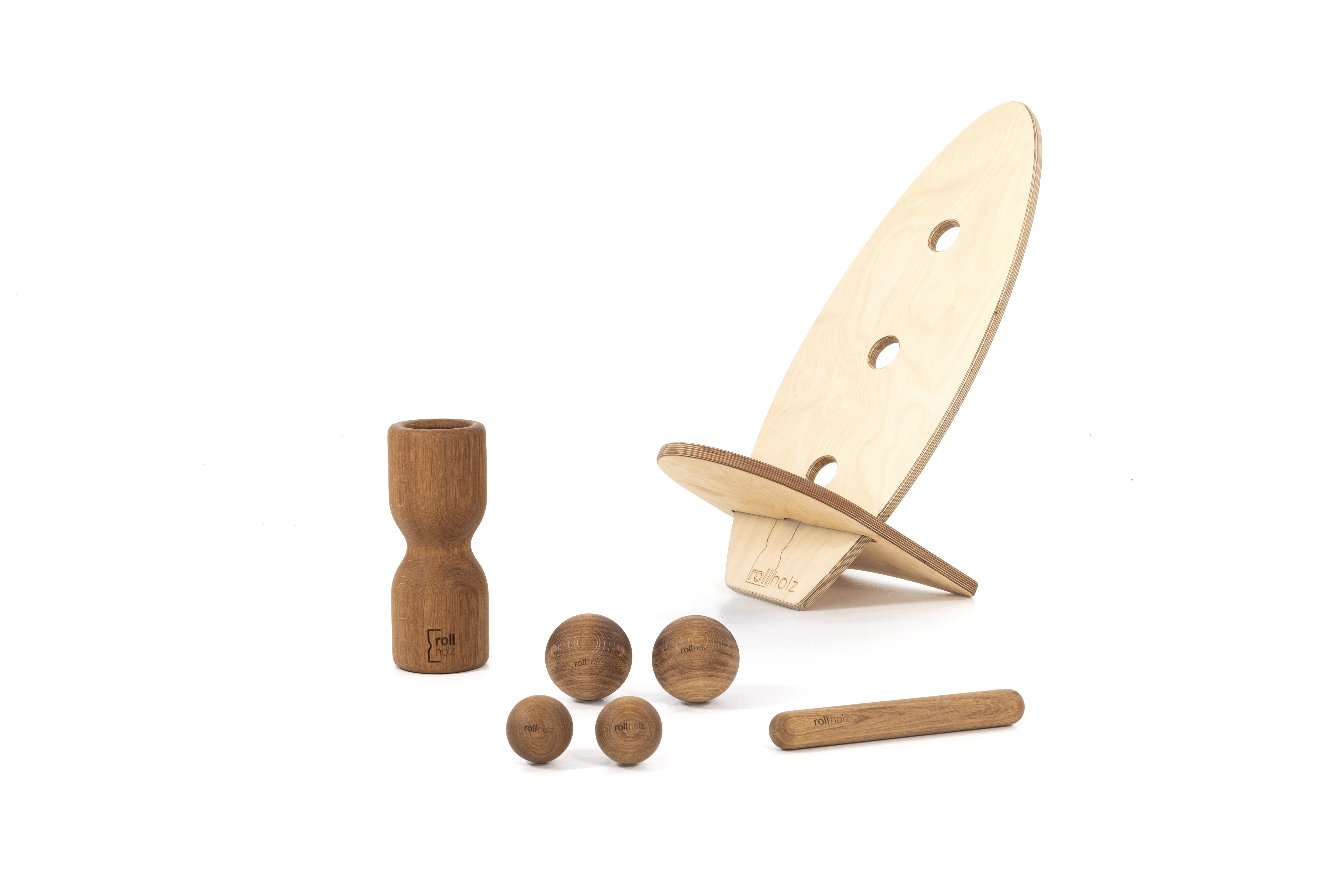 Rollbrett set eiche hell gr