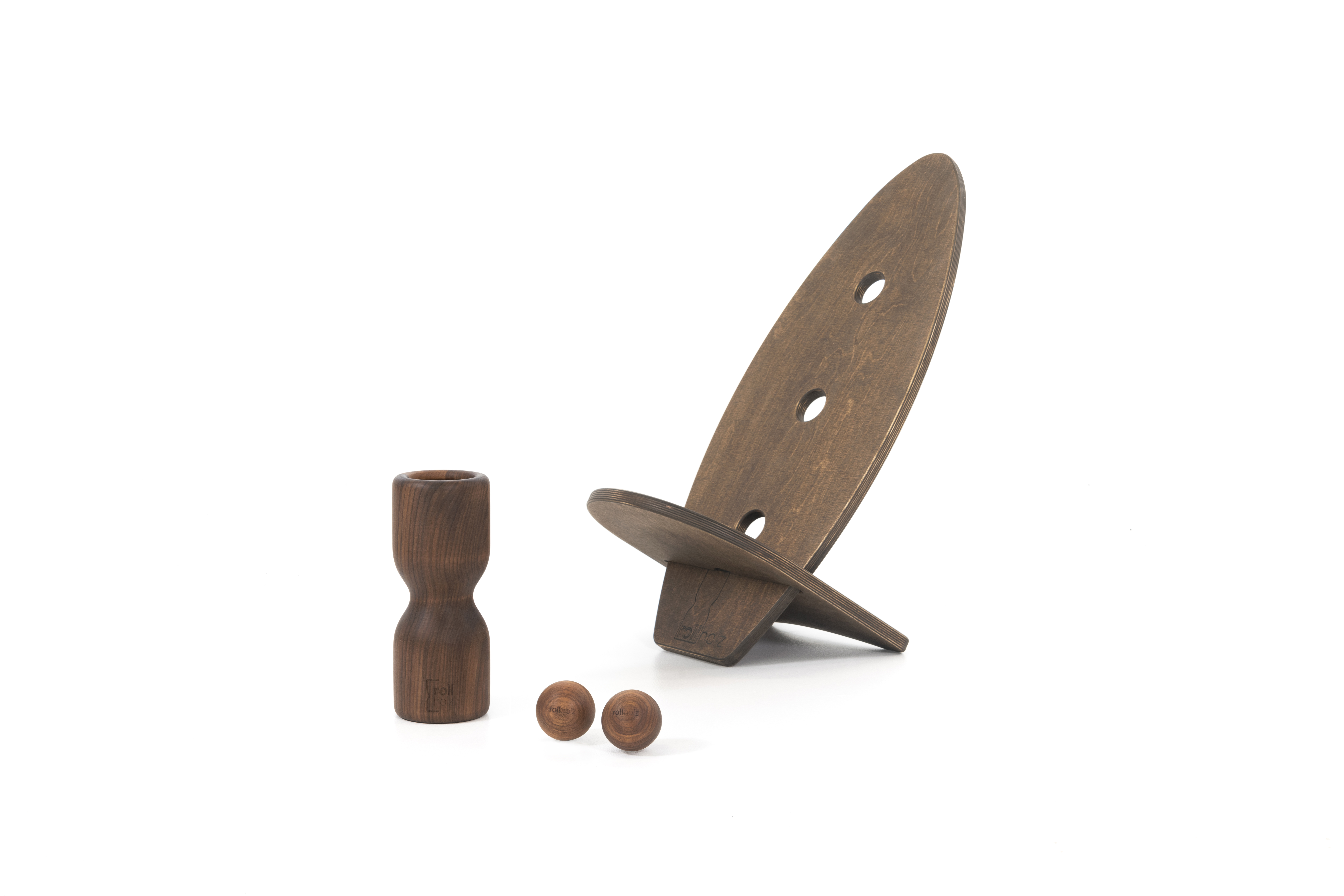 Rollbrett set walnuss dunkel kl